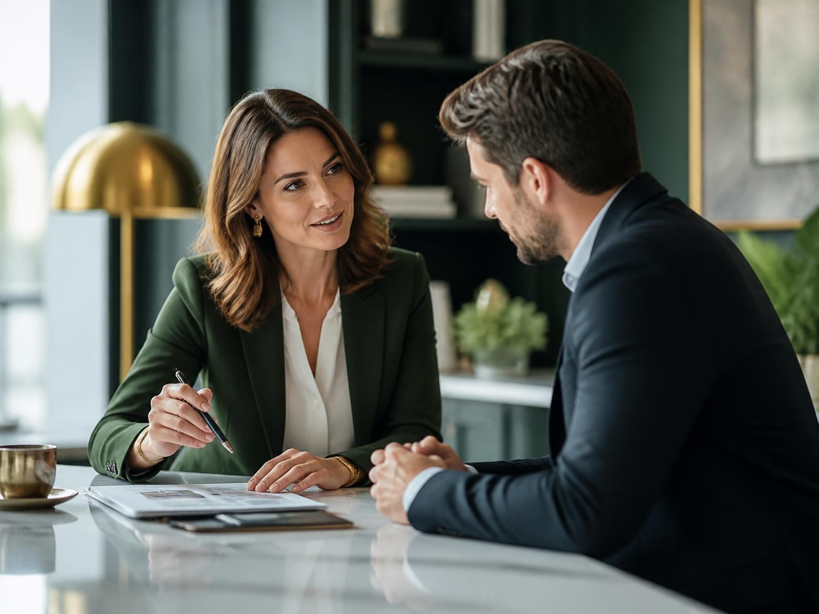 Consultante MEDION CONSEILS accompagnant un entrepreneur